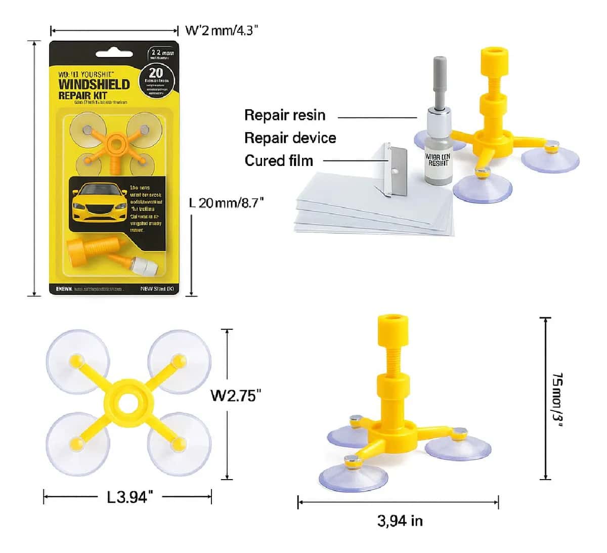 Windshield Repair Kit- Reparador de parabrisas